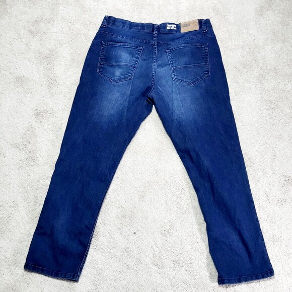 Rugby University Jeans Men 36x30 Blue Straight Comfort Stretch Casual - Picture 3 of 9